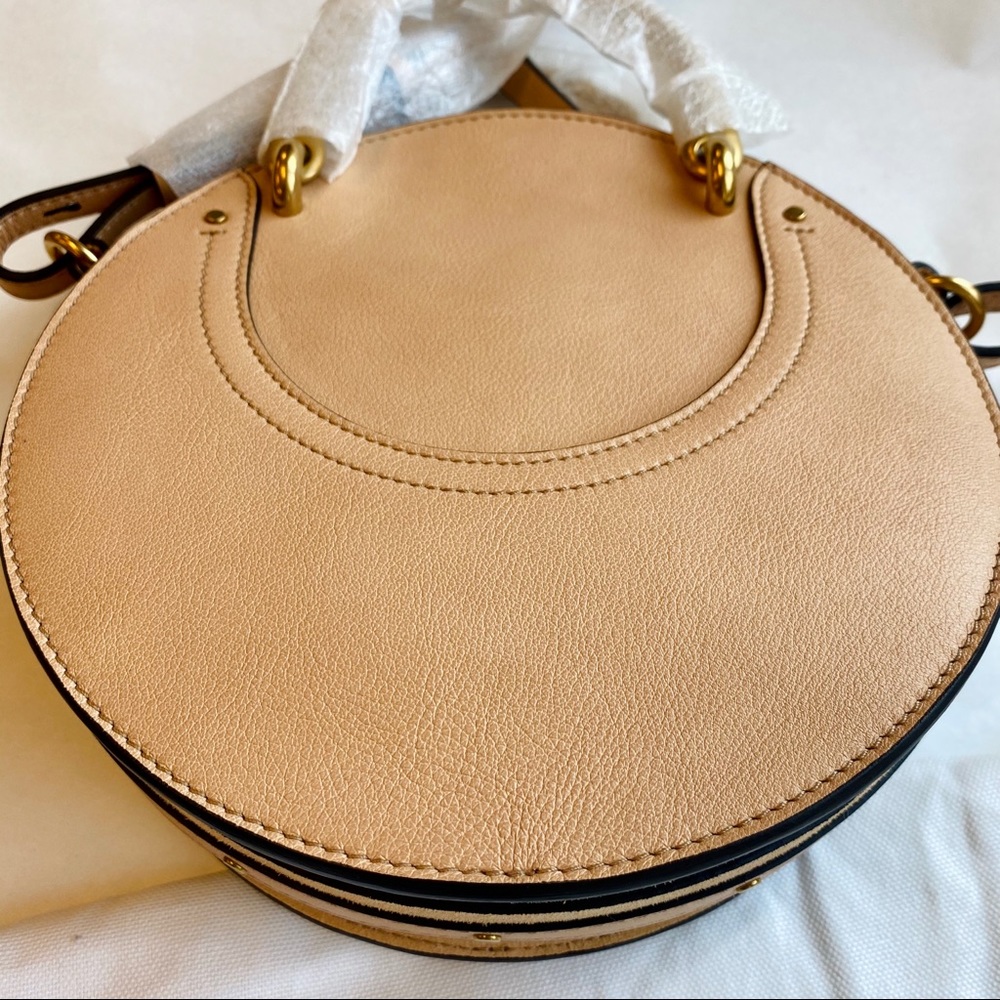 Chloe Small Pixie Round Bag in Biscuit Pink - Picture 10 of 16